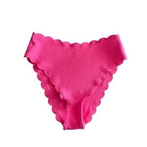 VICTORIA’S SECRET | High Waist Cheeky Coral Scalloped Bikini Bottoms Summer Sz M